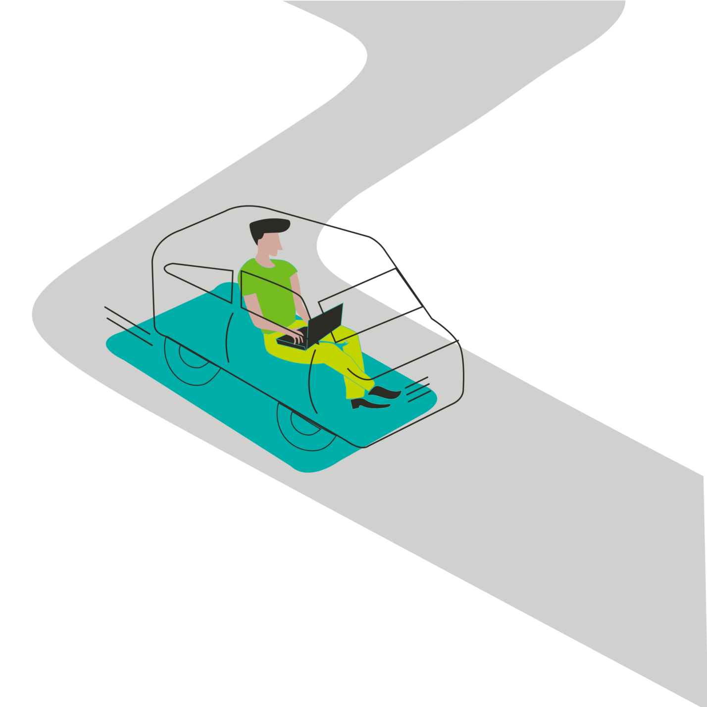 Future Driverless Vehicle pre-event illustration