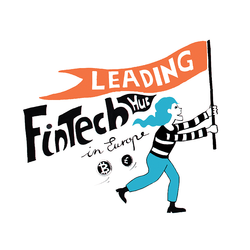 Fintech illustration Tech City UK