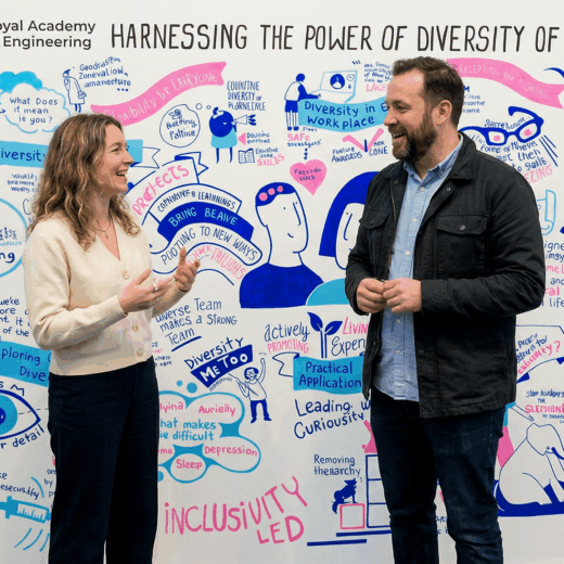 live scribing at Royal Academy of Engineering diversity conference visual storytelling in real time