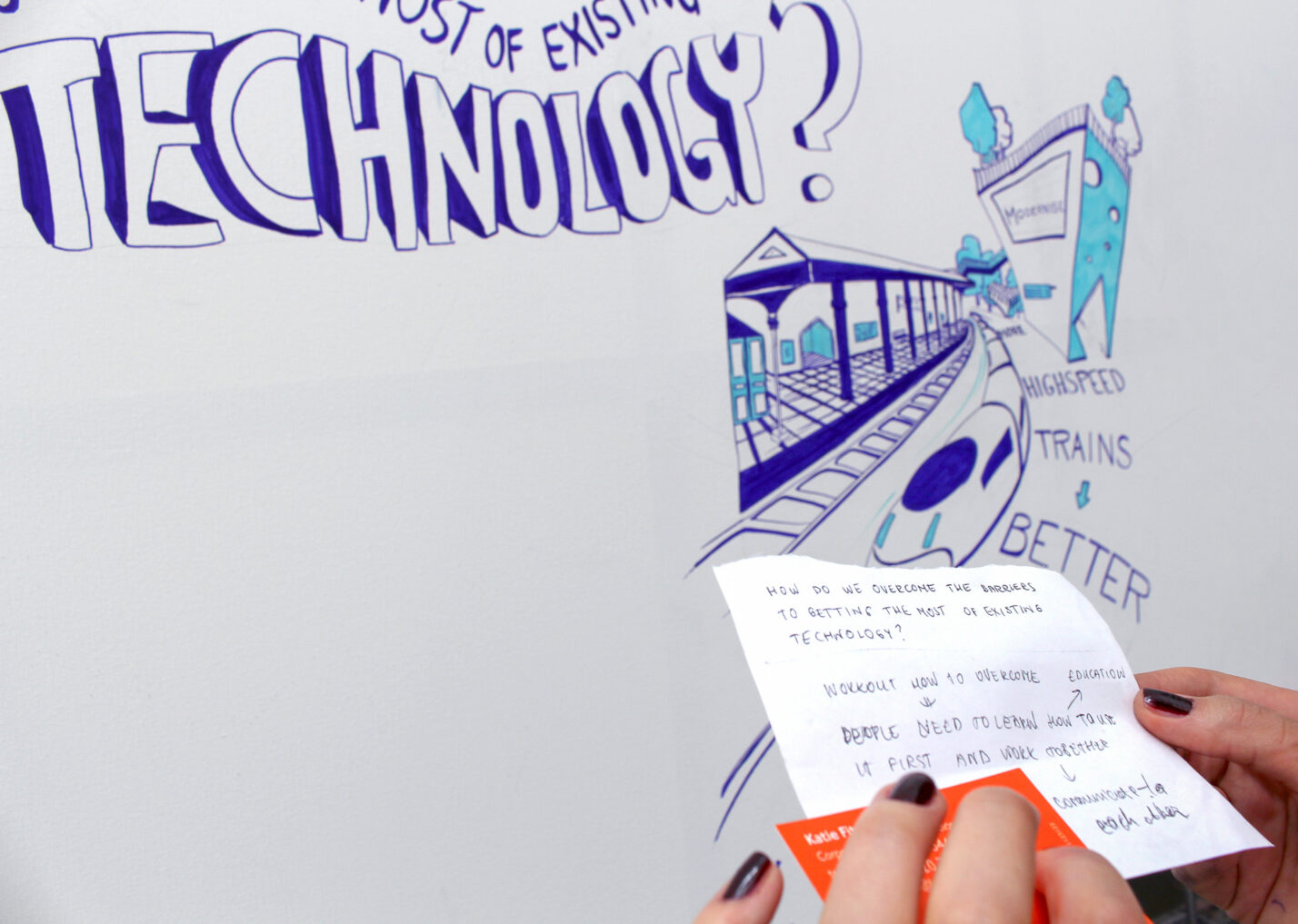 Event visual storytelling live scribing and graphic recording output